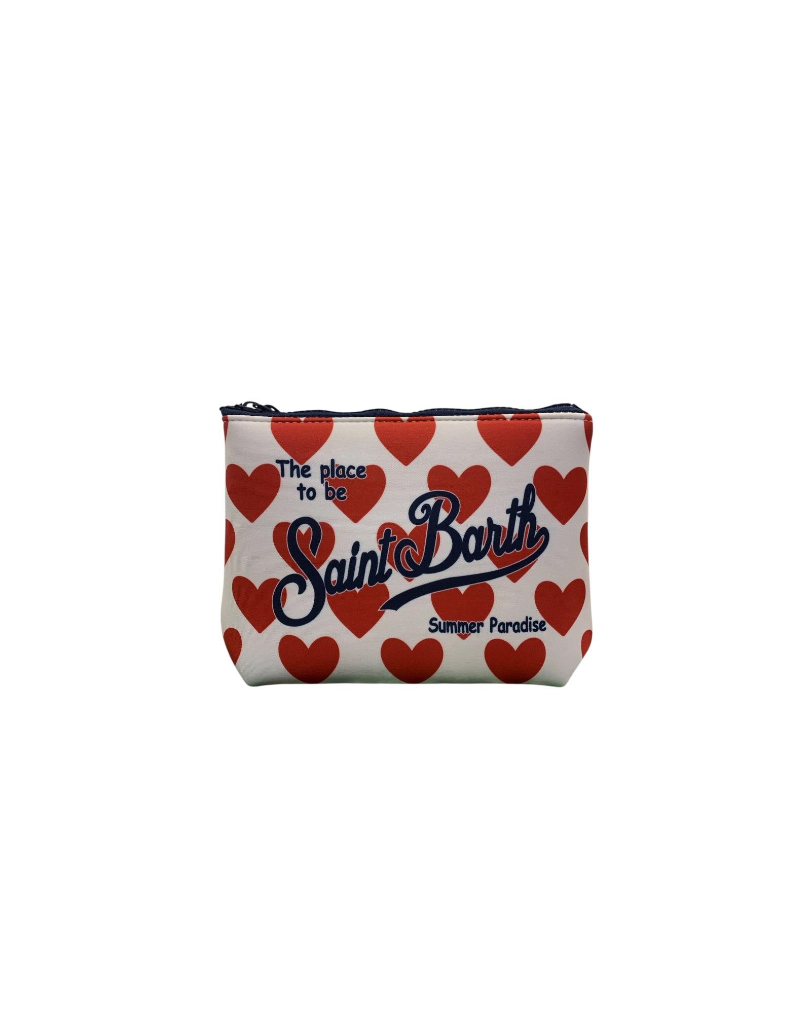 Pochette Aline con stampa cuori ALIN001 09405L MC2 SAINT BARTH 