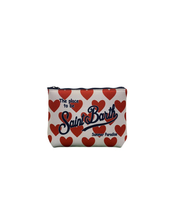 Pochette Aline con stampa cuori ALIN001 09405L MC2 SAINT BARTH 