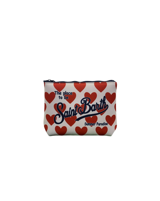 Pochette Aline con stampa cuori ALIN001 09405L MC2 SAINT BARTH 