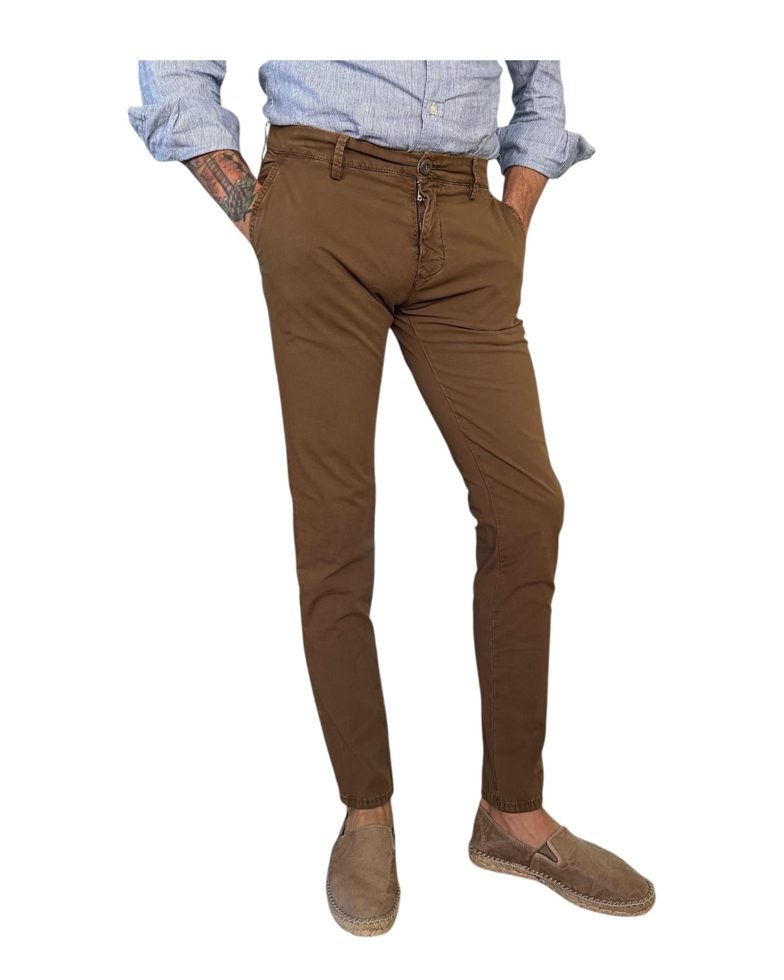 Pantalone Soho Popeline Jungle 002 SOHO POPELINE JUNGLE MODFITTERS