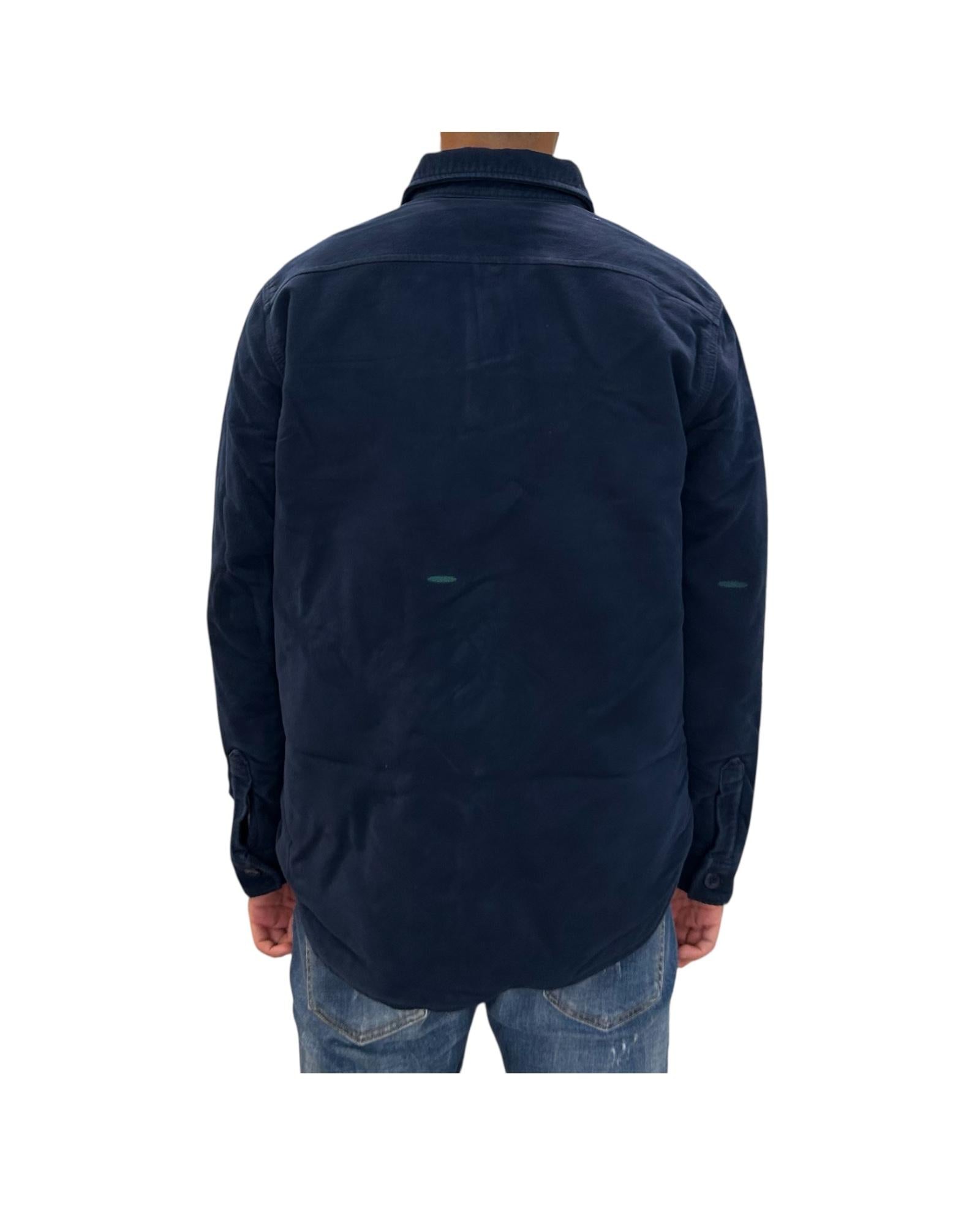 Overshirt in fustagno Navy W5013 NAVY BL'KER 