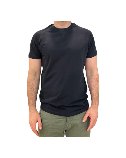 T-shirt Uomo Salem Raglan Piquet Navy 1006 03 NAVY BL'KER 