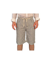 Bermuda mixed linen Blue