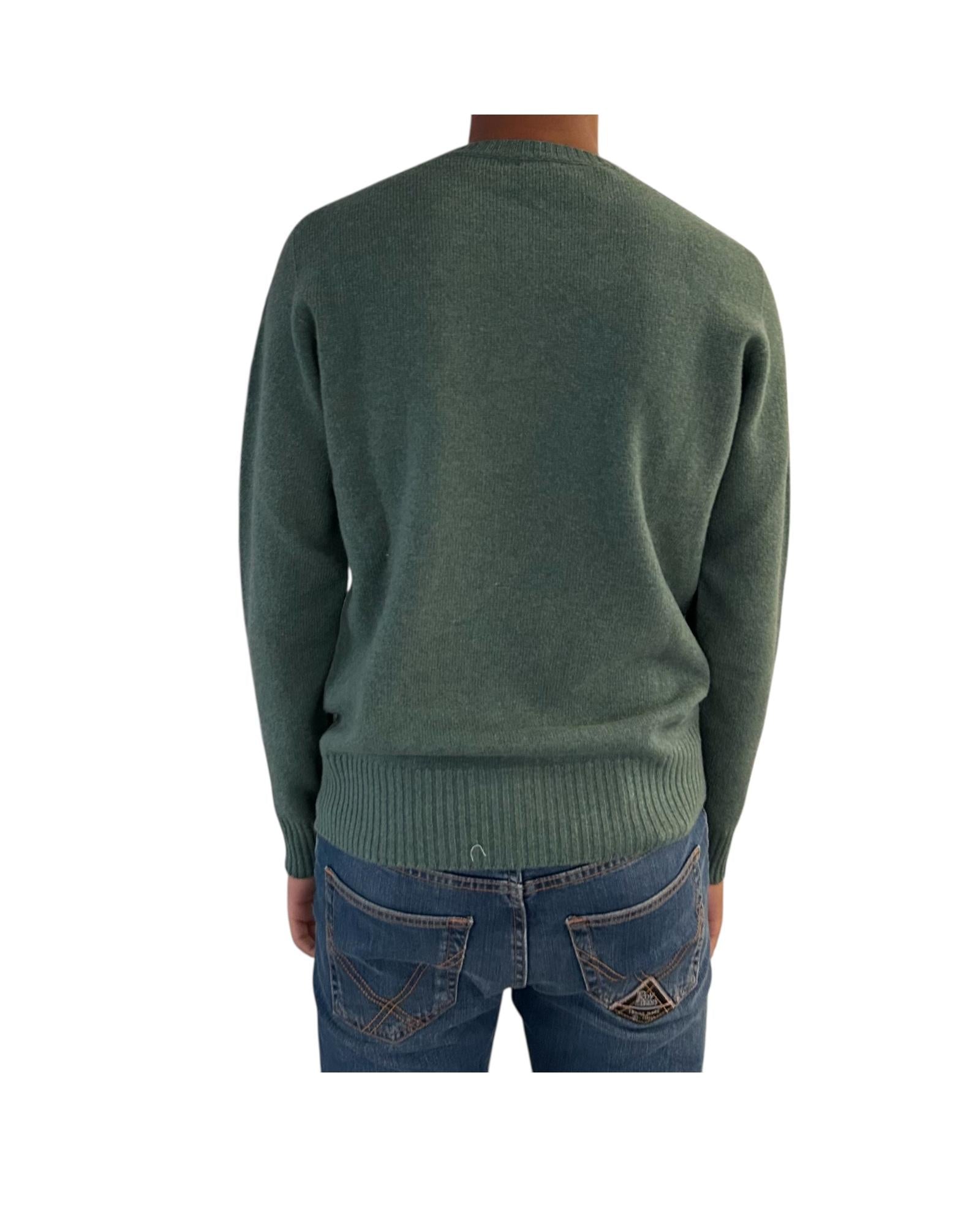 Maglione girocollo in lana merino Salvia 12580 146 RETOIS