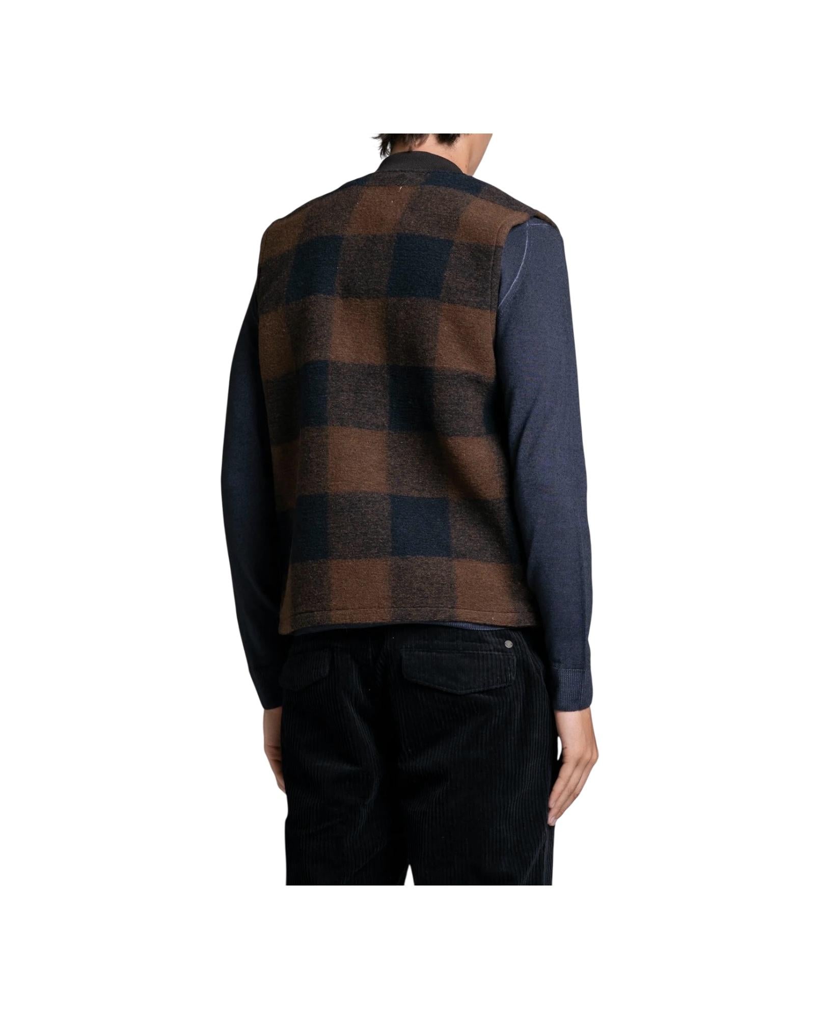 Gilet Terry Brown check TERRY CHECK MWB189 IMPURE 