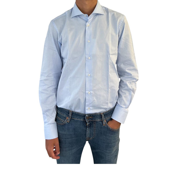 Camicia Uomo in cotone armaturato Celeste 2798SS35TS0209 003 MONTESANTO 