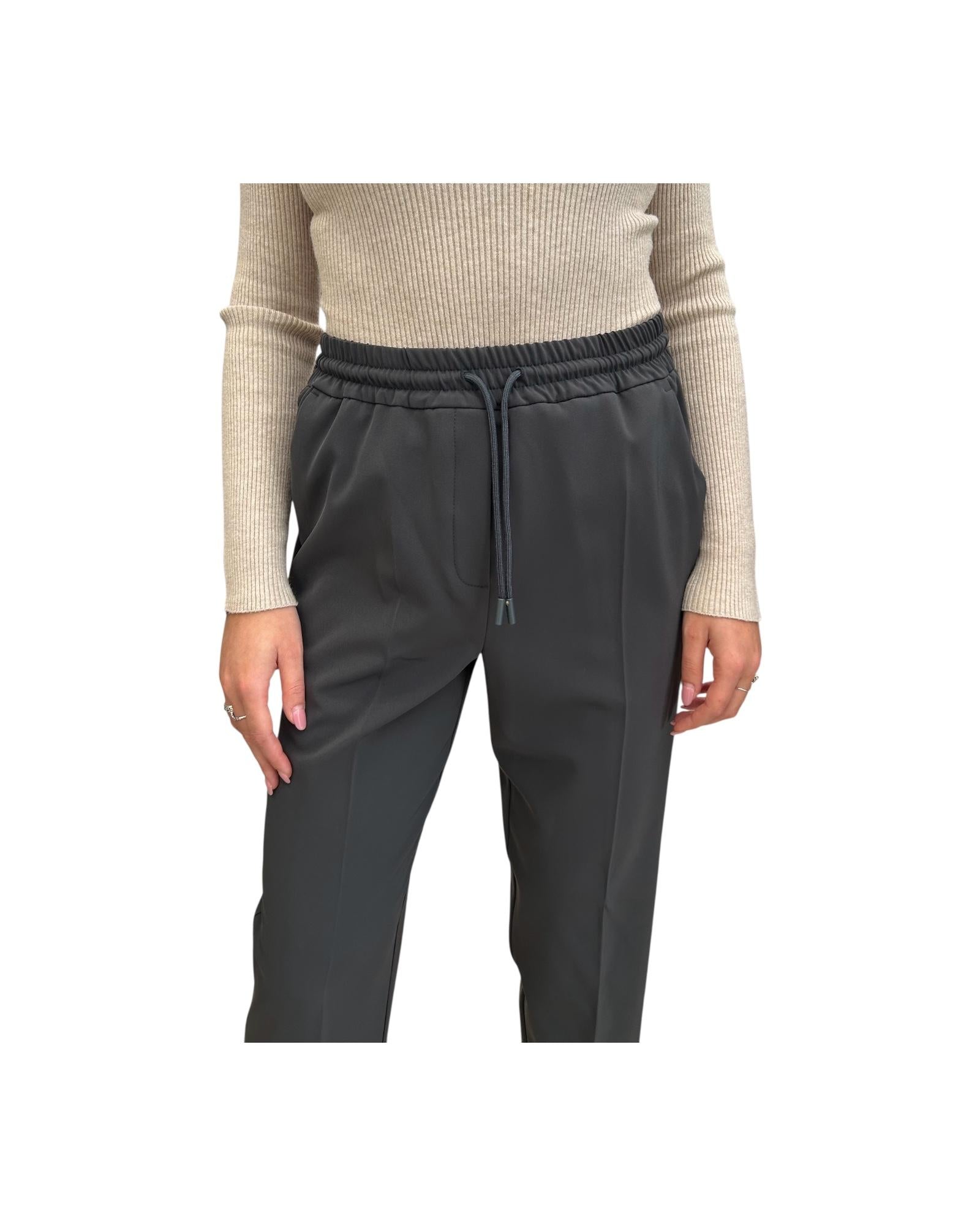 Jogger in twill stretch Grigio SEME 004 MARELLA 