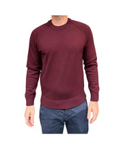 Maglione taglio felpa Burgundy