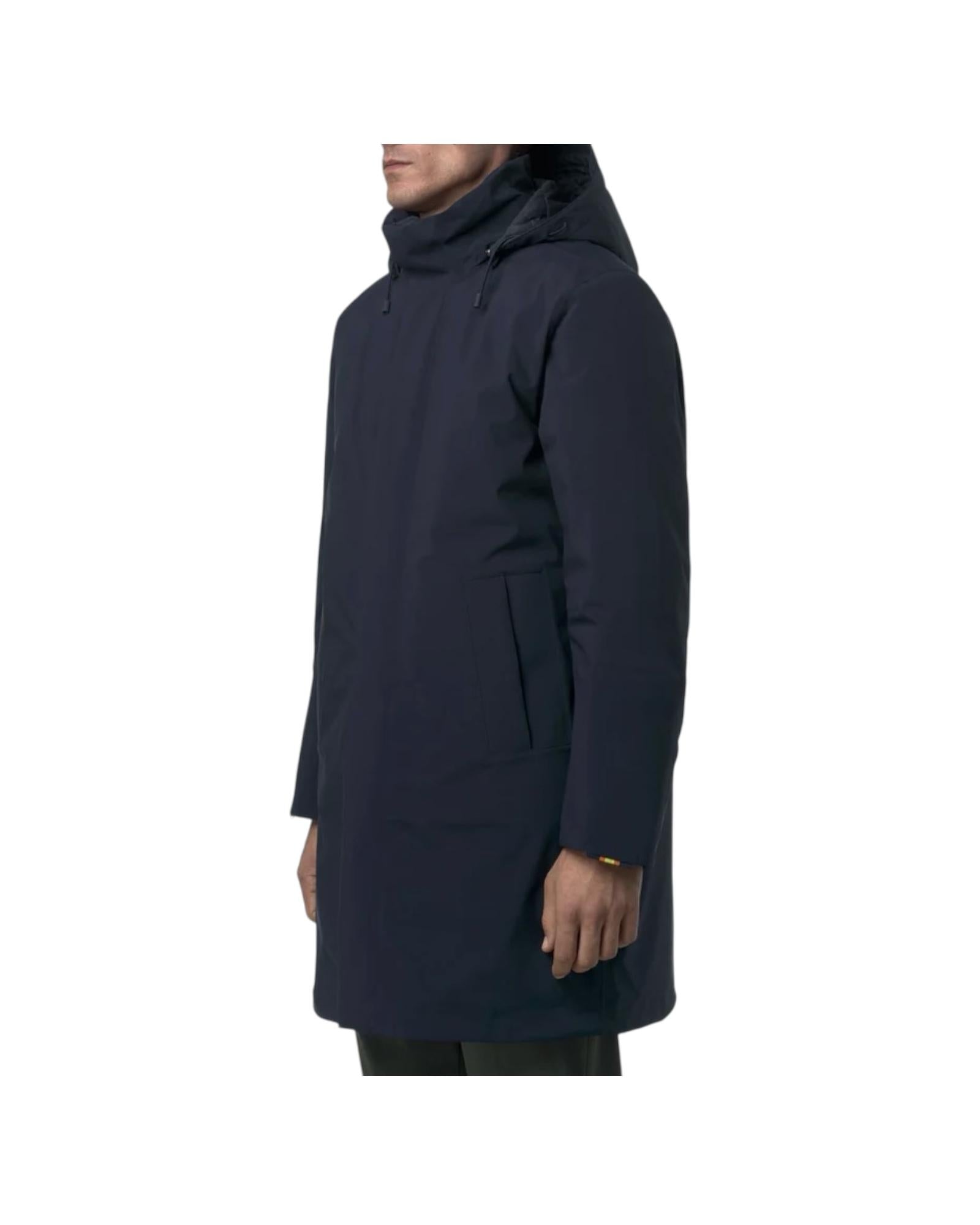 Giacca Thomal lunga da uomo Navy K7136IW AR0 K-way 