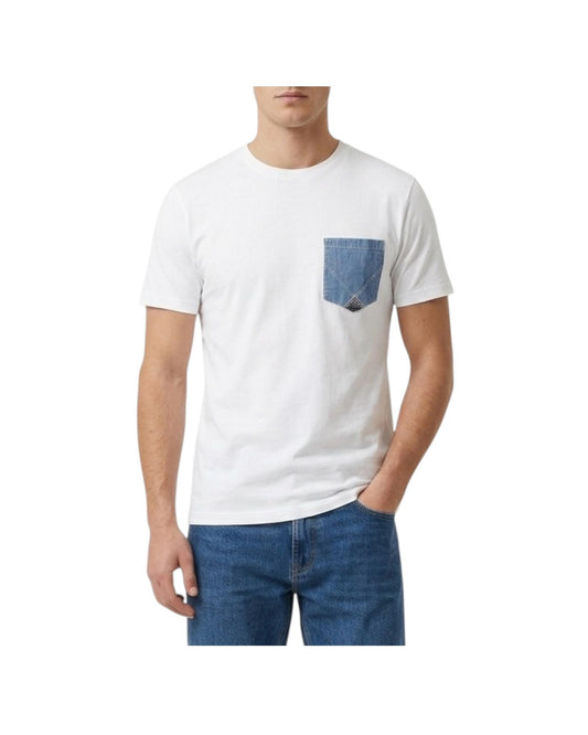 T-Shirt Pocket Optic white RRU90171CA160111 C0014 ROY ROGER'S 