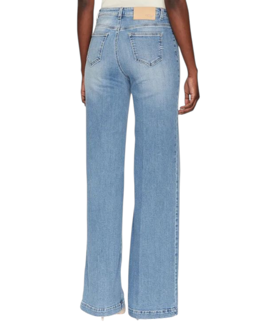 Jeans Judith con bottoni, blu chiaro. DD5079 DENIM CHIARO VICOLO 