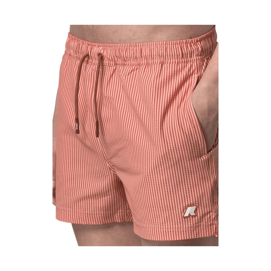 Costume a righe White Orange brownish K8141KW C07 K-WAY 