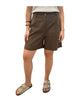 Bermuda misto lino Marrone