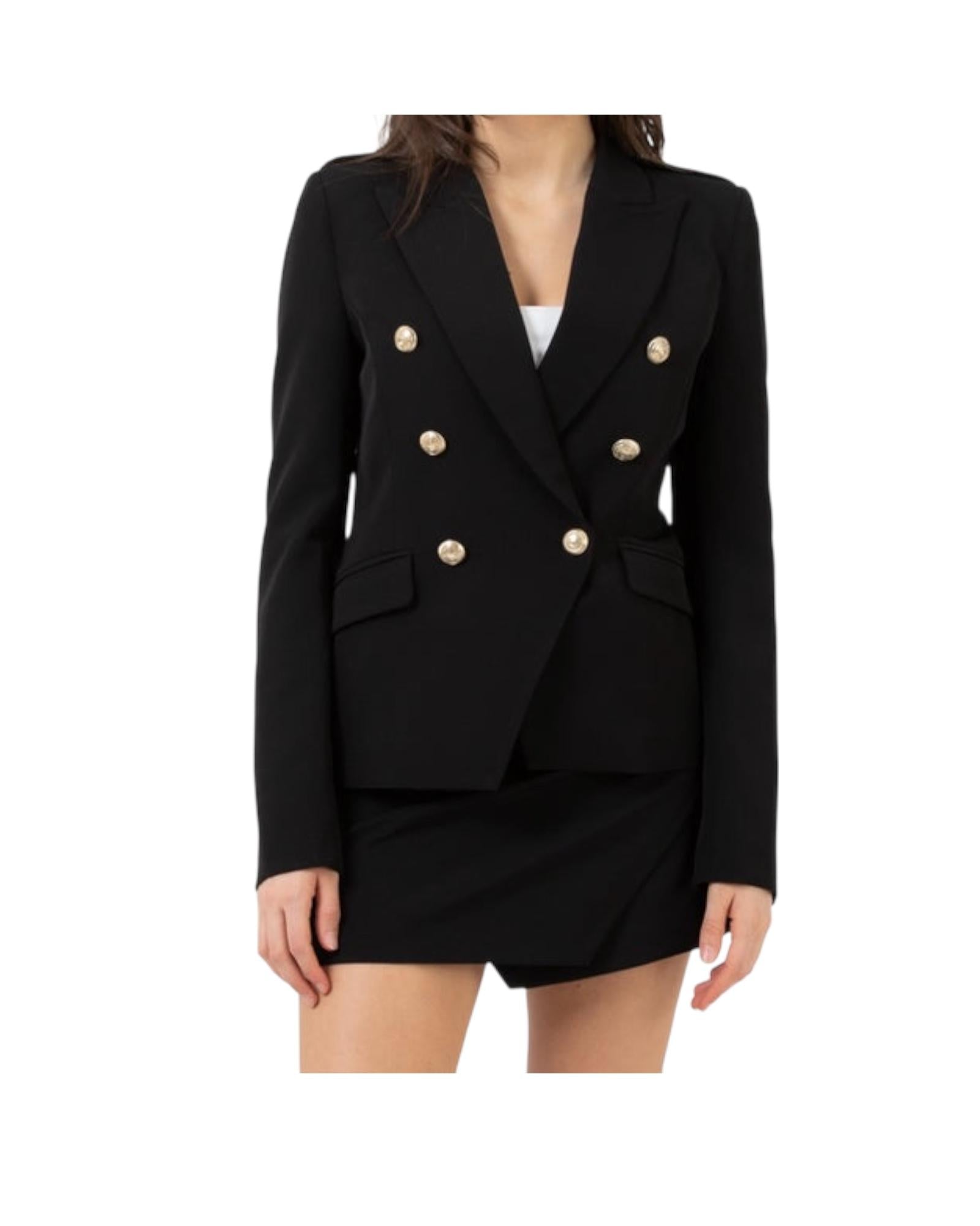 Blazer slim doppiopetto Nero TE0048 NERO VICOLO 