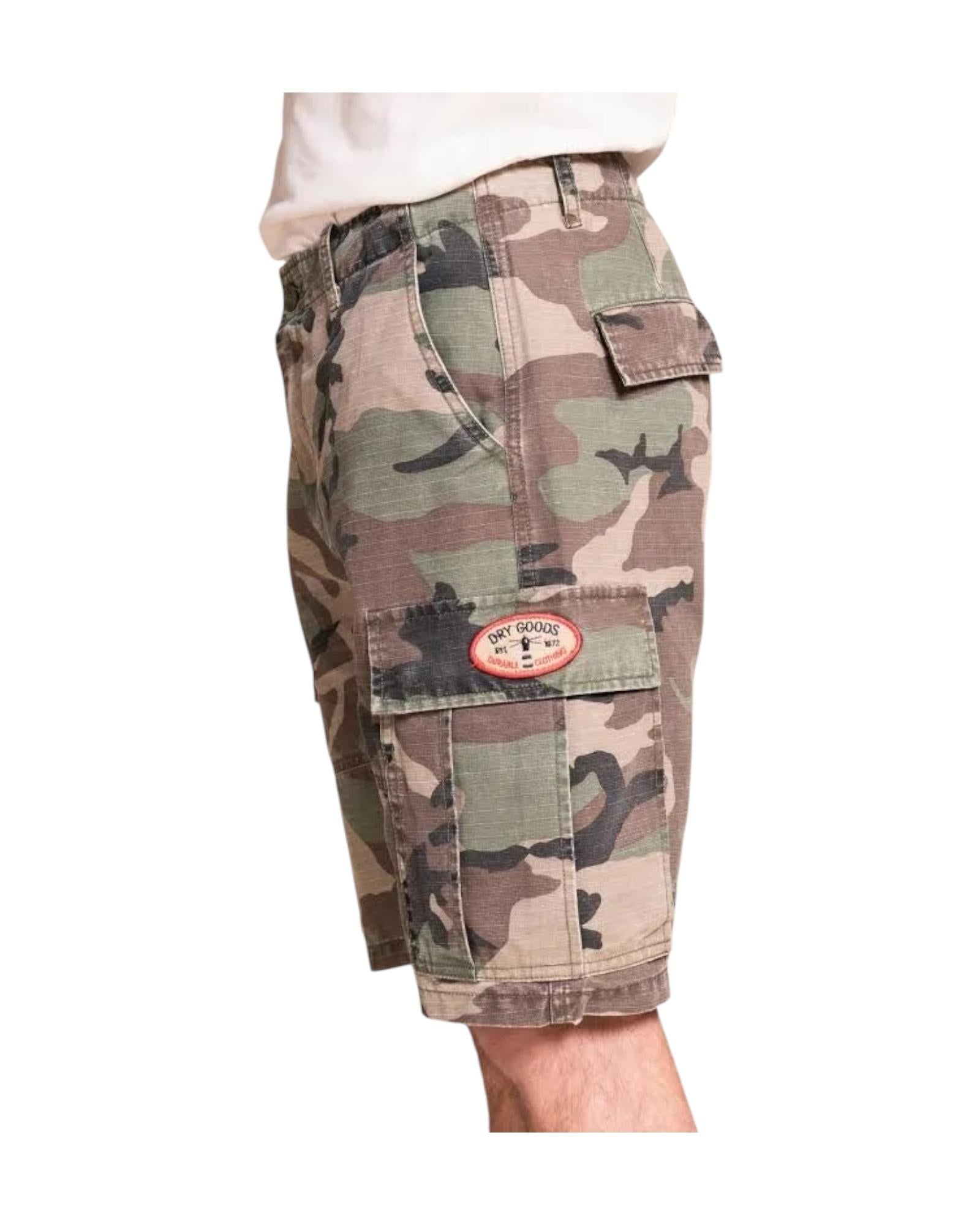 Bermuda cargo camouflage green. STONECAM RIPC08 IMPURE 