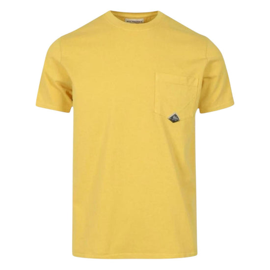 T-shirt pocket in jersey di cotone,lemon. RRU90048CA160111 C0359 ROY ROGER'S 