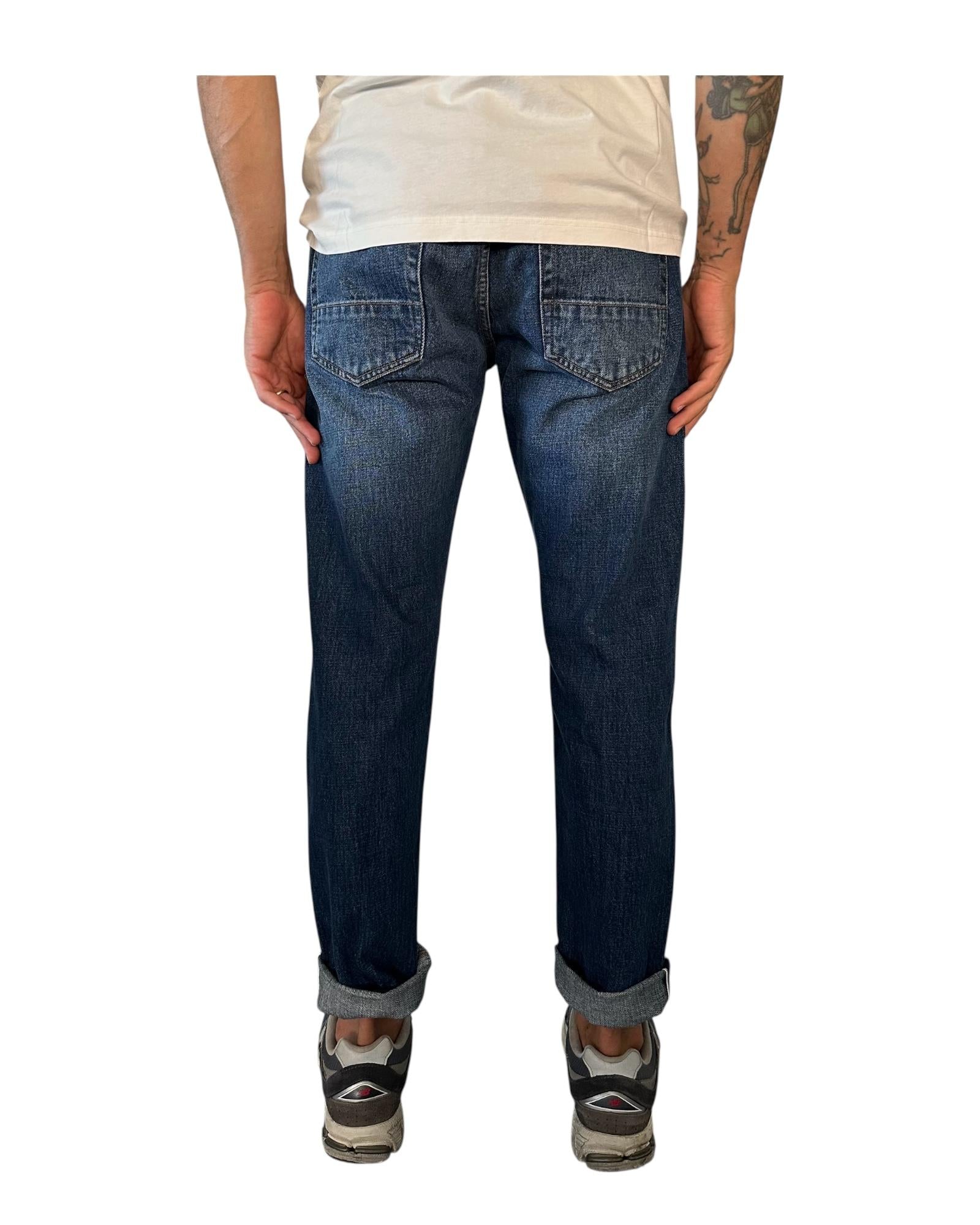 Jeans Danny regular cropped Blue denim DANNY RIGID SELVEDGE BLUE DENIM UNIFORM 