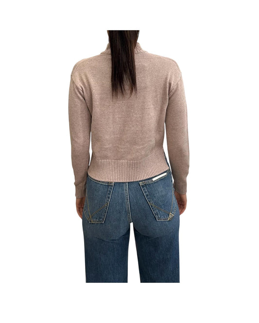 Maglione Agata Cotton Cashmere Pink Fawn Melange K81341W KA1 K-way 