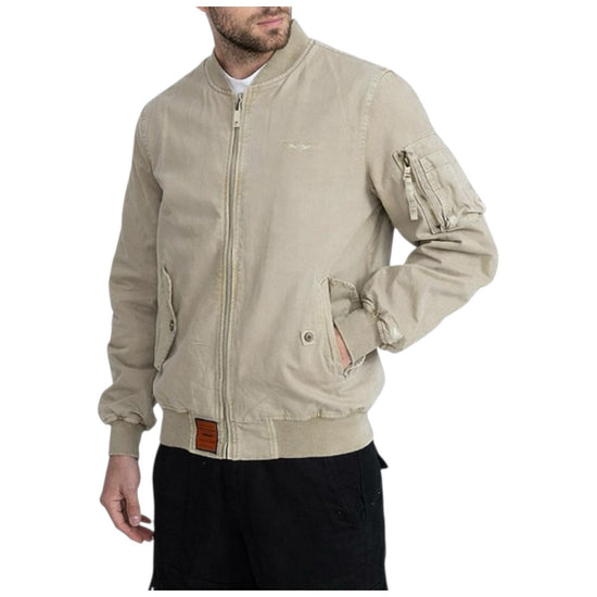 Bomber in canvas di cotone Beige BMMACB6 BEIGE BOMBERS ORIGINAL 