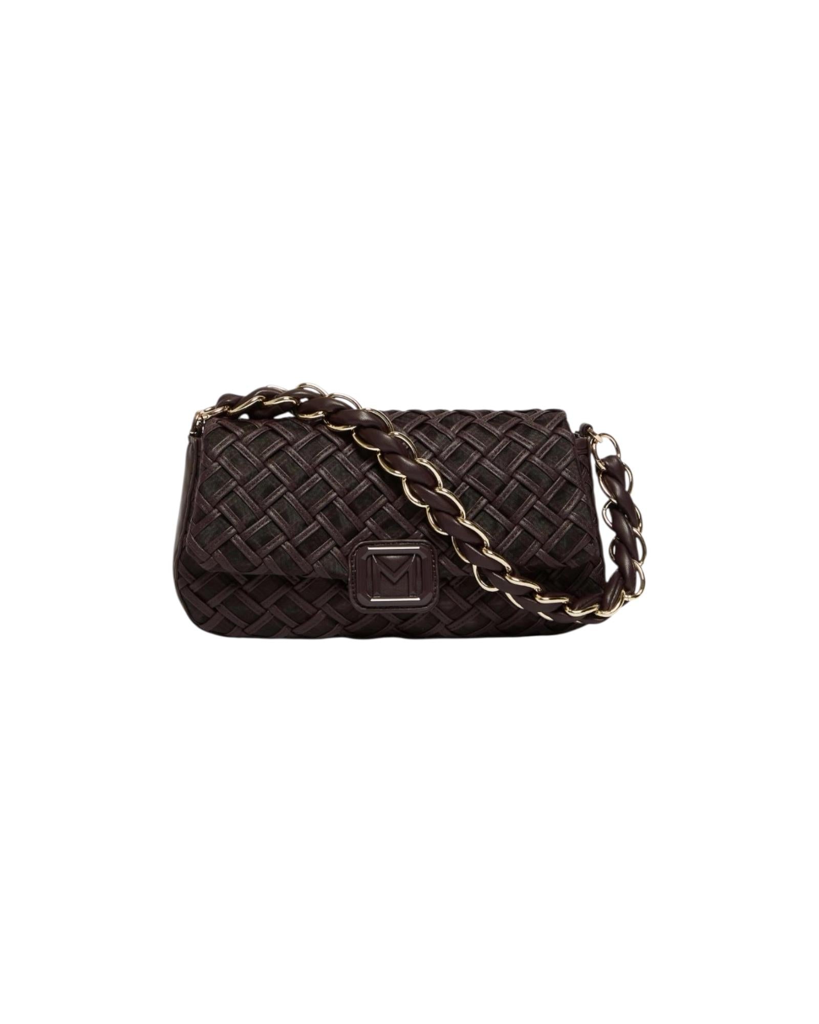 Borsa Le Muse medium con intreccio Testa di moro EMILY 002 MARELLA 