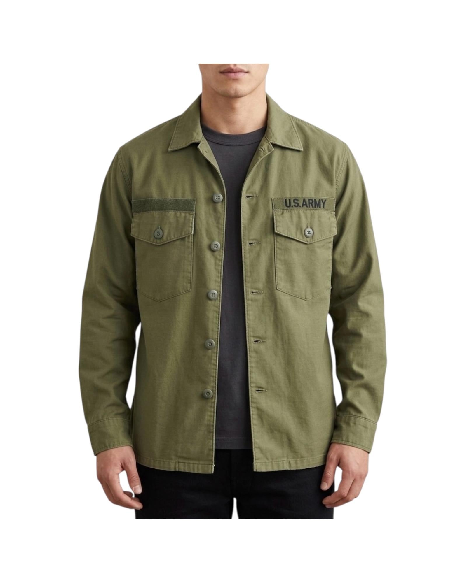Overshirt Ml Jones Military NAM SHIRT ML JONES US ARMY MILITARY GREEN CHESAPEAKE'S 