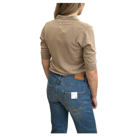 Polo Lurex Mandorla B39D0232 MANDORLA SOUVENIR 