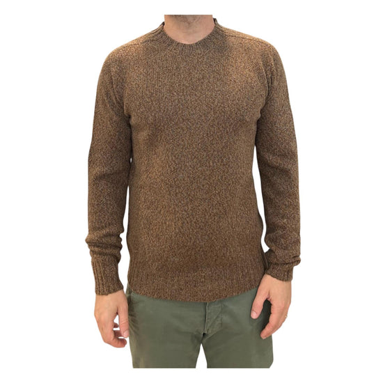 Maglione girocollo in lana Tabacco 14500 135 RETOIS 
