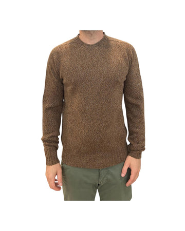 Maglione girocollo in lana Tabacco 14500 135 RETOIS 