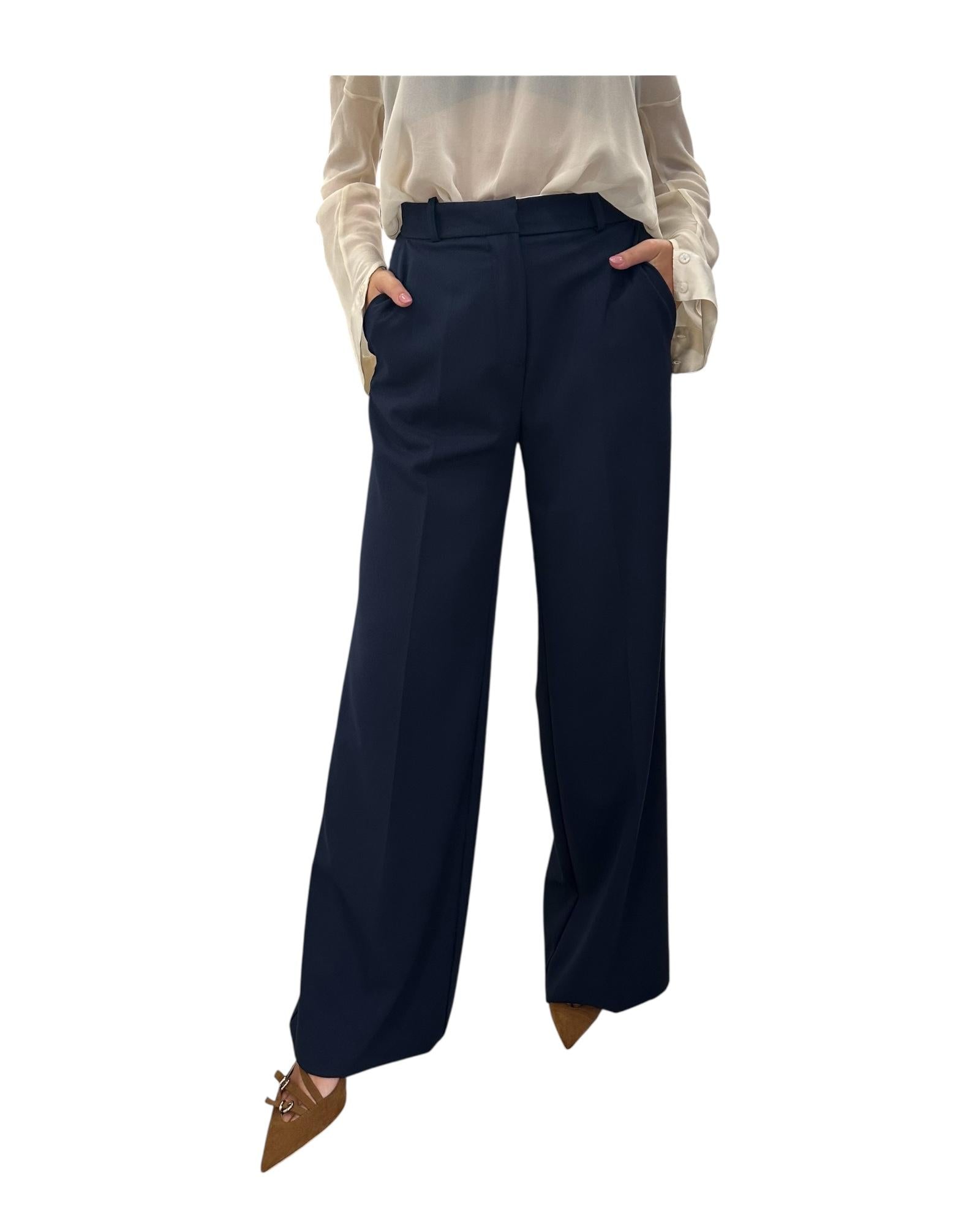 Pantalone a palazzo Blu PCB P032 004 haveone 