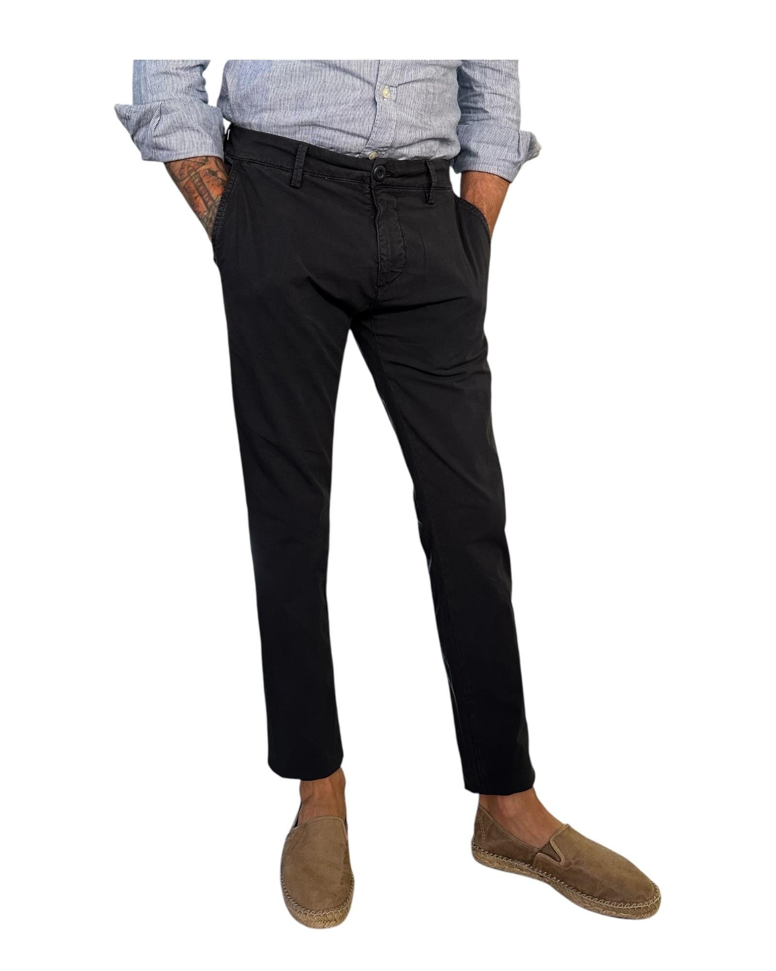 Pantalone Soho Popeline Dark navy 002 SOHO POPELINE DARK NAVY MODFITTERS 