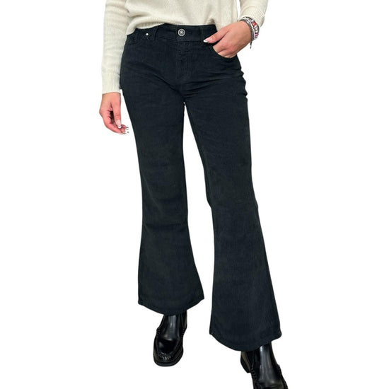 Pantalone Bellona in velluto Nero BELLONA 5 NERO God save denim 