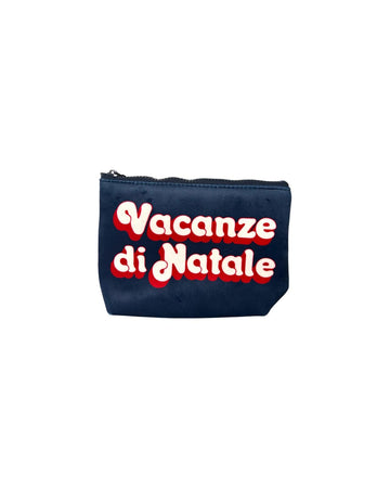 Pochette Aline Vacanze logo Blu Velluto ALI0002 00013I MC2 SAINT BARTH 