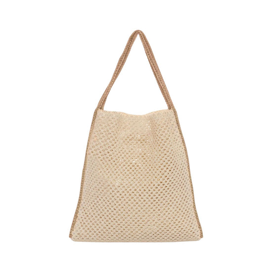 Tote bag in rafia Beige SW0004 BEIGE F**K 