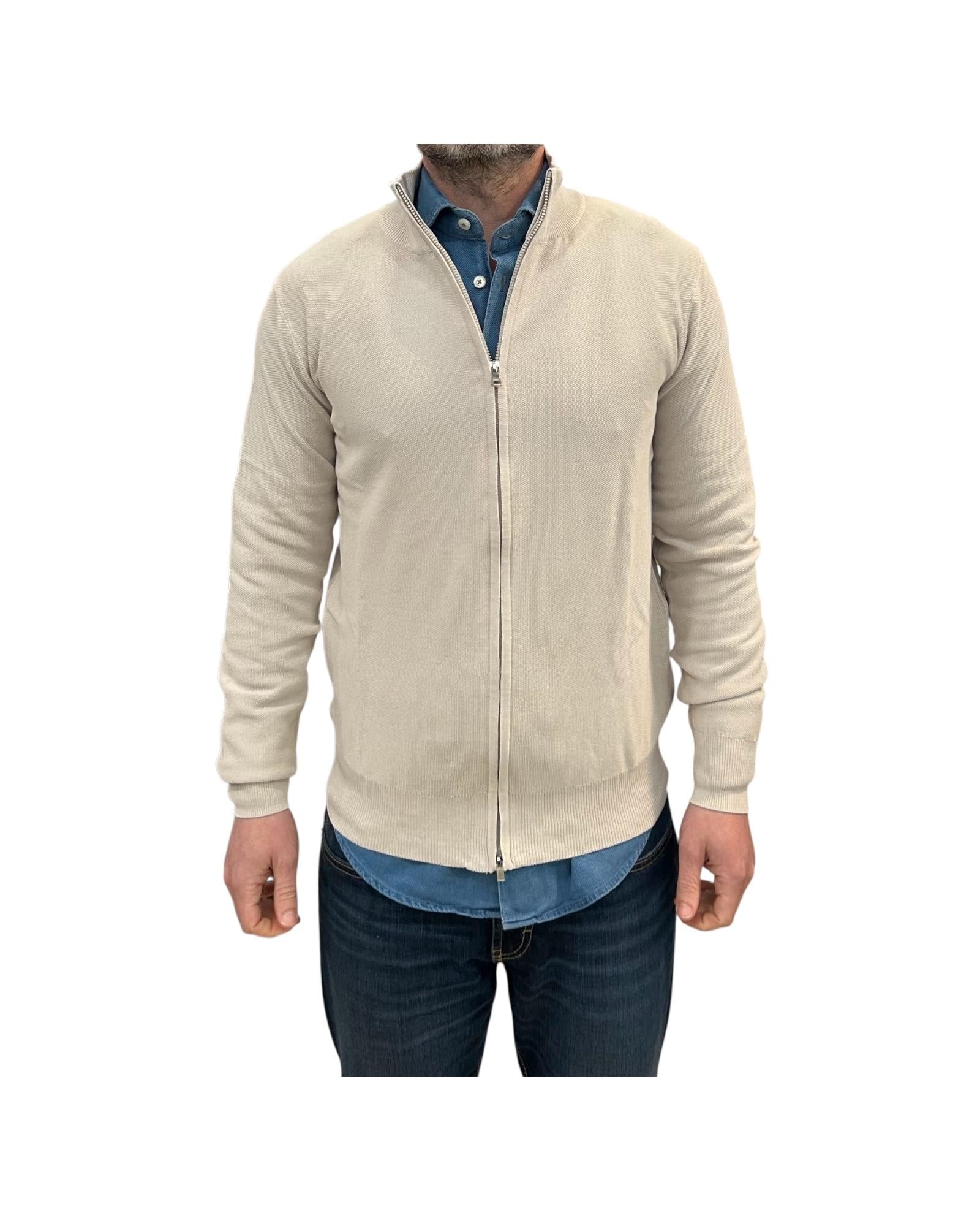 Maglia full zip Beige MAGLIA FULL ZIP BEIGE RE.VI.VAL 