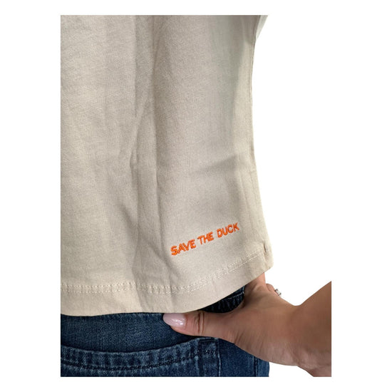 T-shirt crop Arukia beige ARUKIA 40019 SAVE THE DUCK 