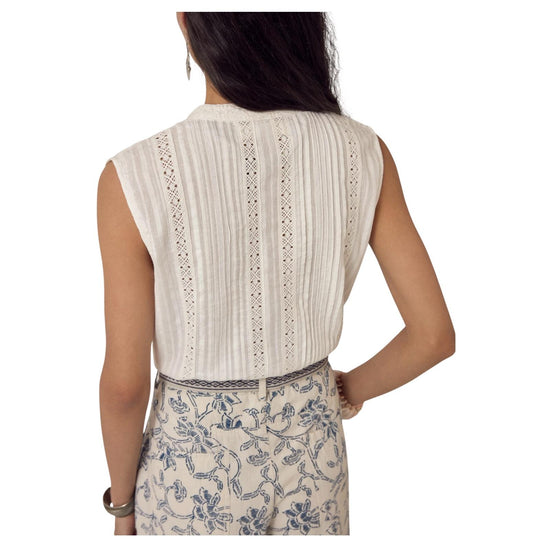 Top Oriane in cotone ORIANE BLANC MAISON HOTEL 
