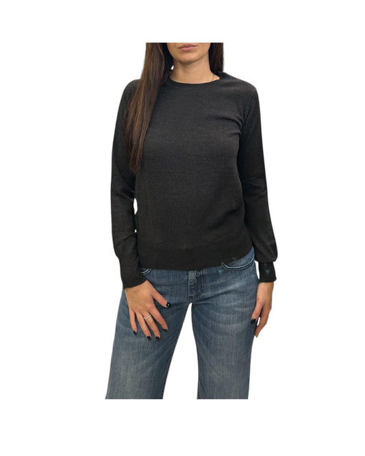 Girocollo in lana merino Grigio scuro MAGLIE GIROCOLLO GRIGIO SCURO AlEXANDRE STONE 