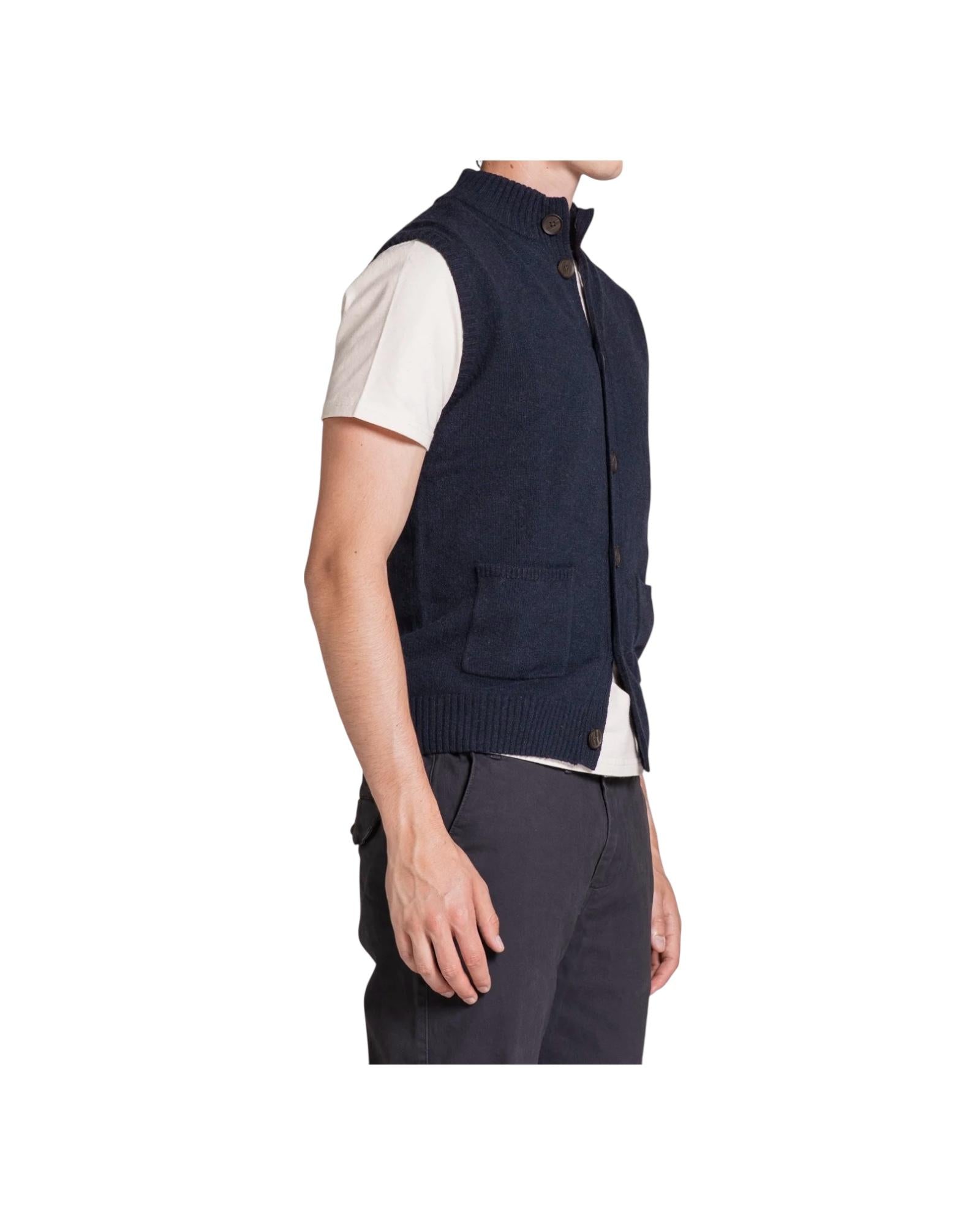 Cardigan Lite misto lana Navy LITE WN8C01 IMPURE