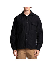 Overshirt in lana Navy