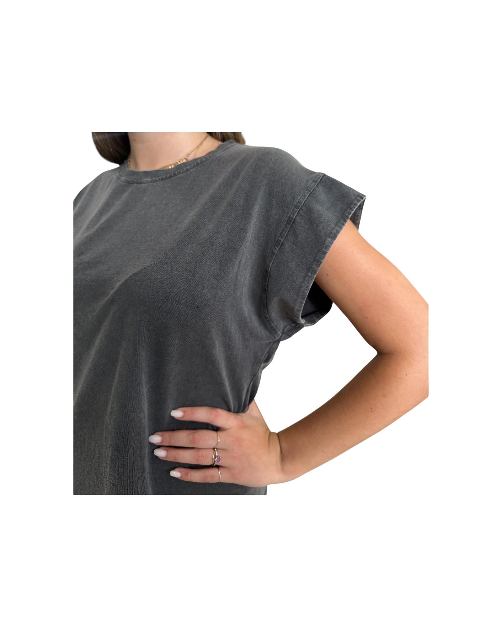 T-shirt in cotone Grigio lavato T10128TS GRIGIO RE.VI.VAL 