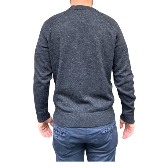 Maglione taglio felpa Dark grey W9009 DARK GREY BL'KER 