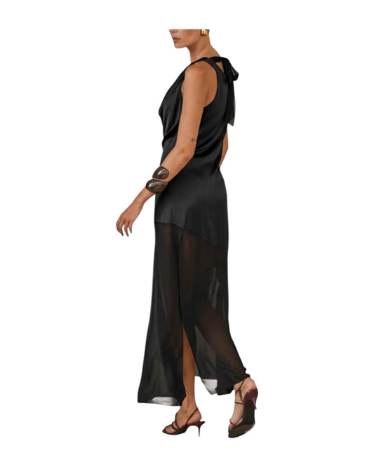 Abito in viscosa Nero W39F0085 NERO SOUVENIR 