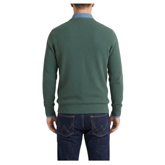 Maglia in cotone a nido d'ape Verde GIROCOLLO NIDO DAPE VERDE RE.VI.VAL 