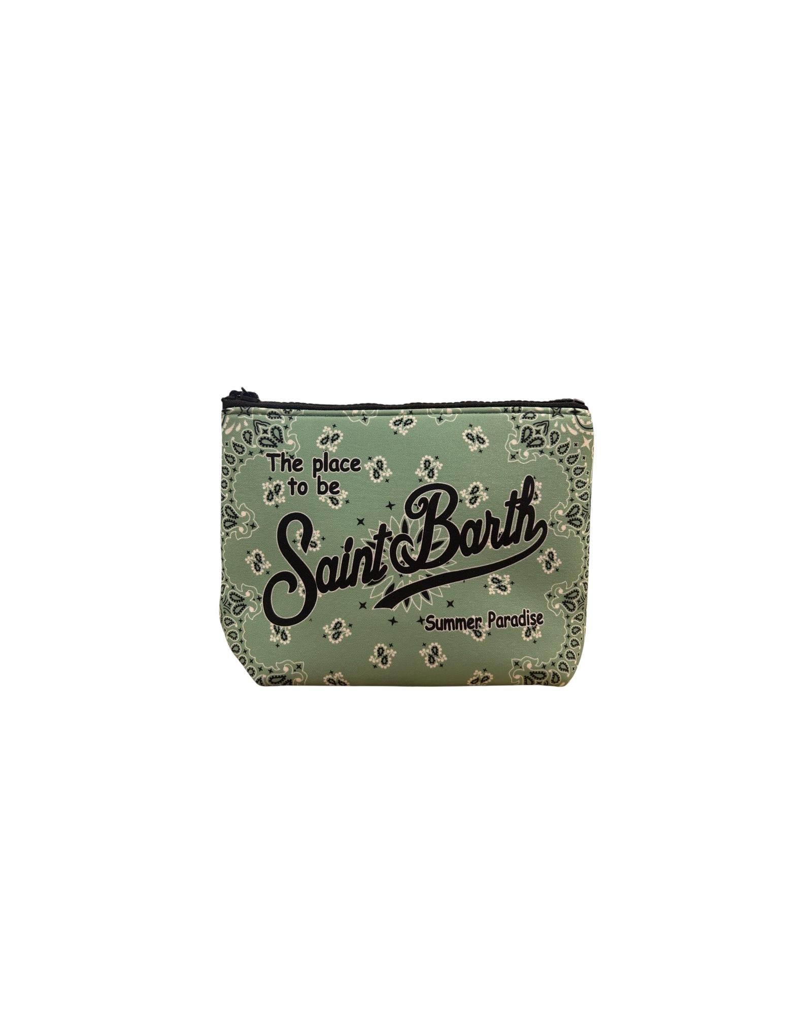 Pochette Aline Bandana verde acqua ALIN001 01094L MC2 SAINT BARTH 