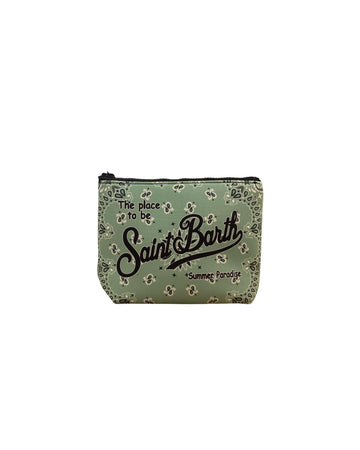 Pochette Aline Bandana verde acqua ALIN001 01094L MC2 SAINT BARTH 