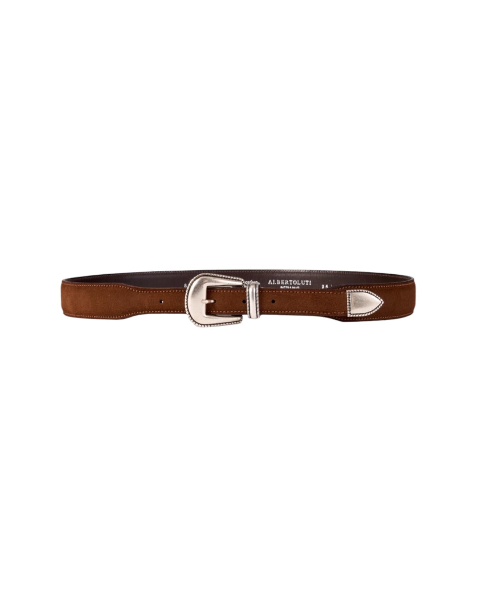 Cintura in pelle Bruciato ART 800 35 BRUCIATO AlBERTO LUTI 
