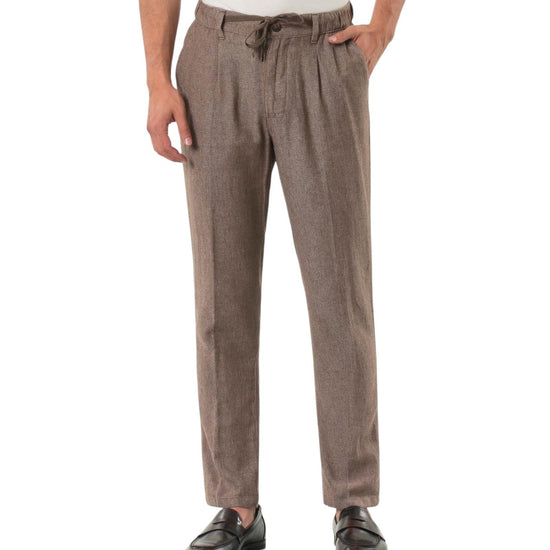Pantalone misto lino Coffee Brown AU25S30PA PA1442 COFFEE BROWN Alley docks 