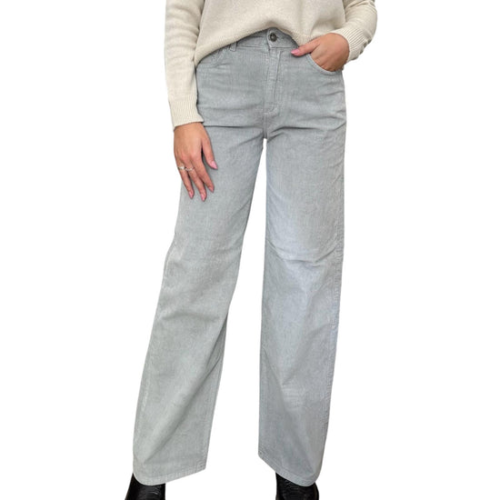 Pantalone Selene Palazzo in velluto Grigio SELENE 10 GRIGIO GOD SAVE DENIM 