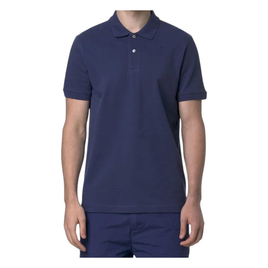Amedee Pique tinta unita blue deep cobalt K5127BW 867 K-WAY 
