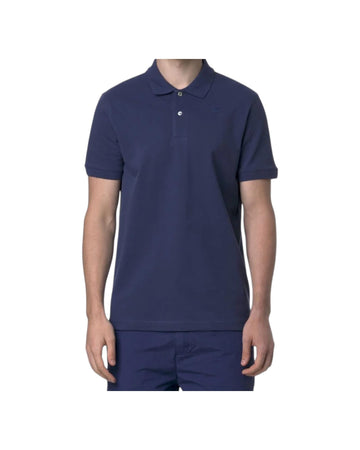 Amedee Pique tinta unita blue deep cobalt K5127BW 867 K-WAY 